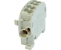 Simet 1 potencialo perjungiamas paskirstymo blokas 100A 4x2,5-25mm2 pilkas SCB 25-Cu 81503002