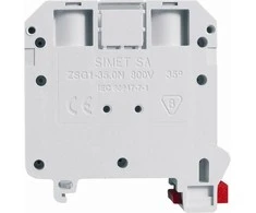 Simet 11721312 Dviejų laidų bėgio jungtis 35 mm² pilka DIN ZSG 1-35.0Ns 11721312