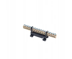 Simet Fazinė gnybtų juosta L15 šinai 15 takelių 16mm 400V AC 63A juoda 81702007
