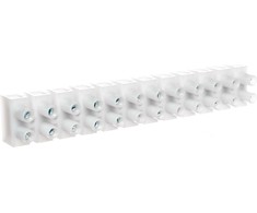 Simet 89094110 Srieginė gnybtų kaladėlė 12 takelių 10 mm2 poliamido PA66 su balta poveržle 89094110
