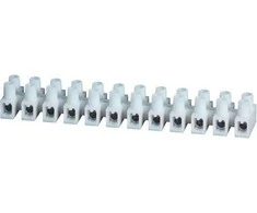 Simet 89093110 Srieginė gnybtų juosta 12 takelių 6 mm2 poliamido PA66 su balta poveržle LPA12-6 89093110