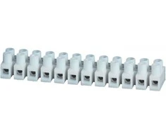 Simet 89091110 Srieginė gnybtų juosta 1,5 mm2 12 takelių poliamido PA66 su balta poveržle LPA12-1,5 89091110