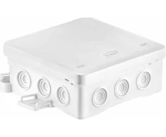 Simet Wall dėžutė 100x40x100mm su integruota riebokšle, savaime užsifiksuojanti FASTBOX&amp;ampHOOK serija balta IP54 NS7 35349106