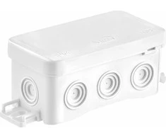 Simet Wall dėžutė 45x40x45mm su integruota riebokšle, savaime užsifiksuojanti FASTBOX&amp;ampHOOK serija balta IP54 NS8 35357106