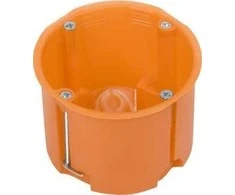 Simet Vienvietė pagilinta dėžutė į gipso kartoną Vilma, 68x58,5mm, 560 °C, IP20, oranžinės sp.