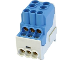 Simet SDB 100 Skirstomasis blokas - paskirstymo Al/Cu 80010 SIMBLOCK mėlyna