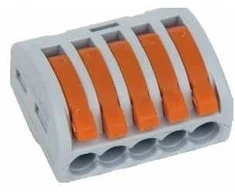 „Simet Universal“ vieno ir kelių laidų kabeliams, 5 takelių 2,5 mm2 24A pilka (ZU-405) (85125000)