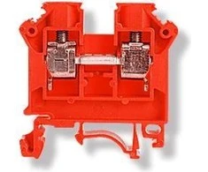 Simet 11521311 2 laidų šynų gnybtų blokas 10 mm2 raudonas NAUJAS ZSG1-10.0Nc 11521311