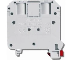 Simet 11621312 2 laidų bėgio jungtis 16 mm pilka NAUJA ZSG 1-16.0Ns 11621312