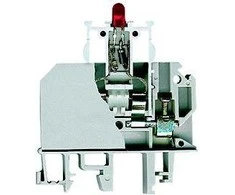 Simet 13202982 Srieginė bėgelio jungtis su saugiklio indikacija 2,5 mm ZUB1-2.5D 13202982