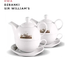 Sir Williams Sir William's Duo ąsotis, puodelis ir lėkštutė x 2