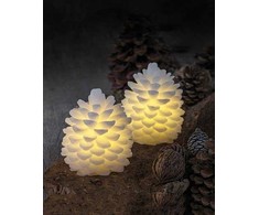Sirius Clara Cone 2 pcs Set, H10cm, baltas