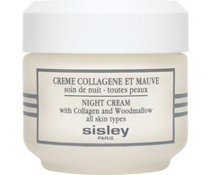Sisley Night Kreminis with Collagen and Woodmallow veido kremas su kolagenu ir dedešvomis, 50 ml