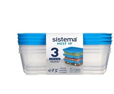 Sistema - 1,5 l „Nest It“ 3 vnt. pakuotė