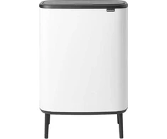 Brabantia atkritumu tvertne Bo Touch Hi, 2x30l, balta