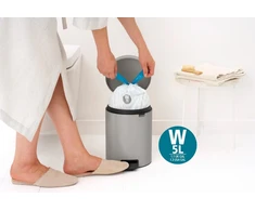 BRABANTIA šiukšlių dėžė su pedalu NewIcon 5 l Soft Pilkas
