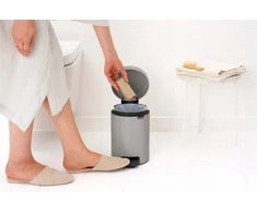 Brabantia atkritumu tvertne ar pedāli NewIcon, 3l, soft pilkas