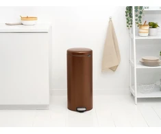 Brabantia Šiukšliadėžė su pedalu NewIcon, 30 litrų, šiltos bronzos spalvos