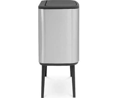 Šiukšlių dėžė Brabantia Bo Touch, 11+23 l, Matinio plieno spalvos