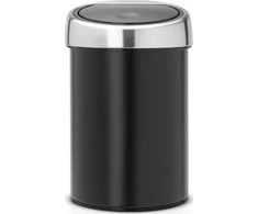 Brabantia Šiukšlių dėžė 3L Touch Bin®, matinė juoda