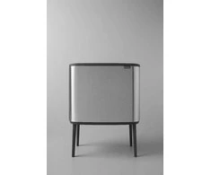 Šiukšlių dėžė Brabantia Bo Touch, 11+23 l, Matinio plieno spalvos