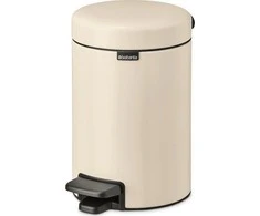 Brabantia Šiukšlių dėžė su pedalu „NewIcon“, 3 l, švelnios smėlio spalvos