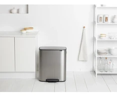Šiukšliadėžė Brabantia na pedał sidabrinė