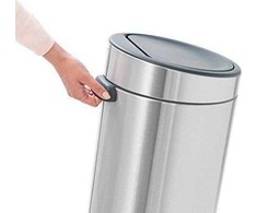 Šiukšliadėžė Brabantia na przycisk 30L sidabrinė (115349)