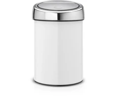 Brabantia Šiukšlių dėžė 3L Touch Bin®, balta