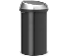 Šiukšliadėžė Brabantia na przycisk juoda