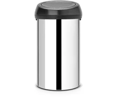 Brabantia šiukšlių dėžė su mygtuku, sidabrinė