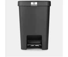 Šiukšliadėžė Brabantia Šiukšliadėžė StepUp su pedałem 25L - Dark Pilkas