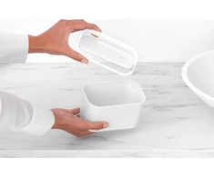 Brabantia atkritumu tvertne MindSet, 150x86 mm, mineral fresh baltas