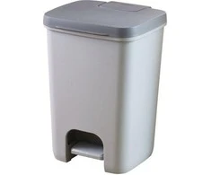 Šiukšlių dėžė CURVER Essentials, su pedalu, pilkos sp., h43 x 30 x 29 cm., 20 L
