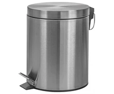 Šiukšliadėžė Donau Home Ze stopką , wolnoopadający, 30l, sidabrinė mat (45913011-19)