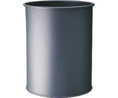 Šiukšliadėžė Durable Krepšys metalowy apvalus 15 Liter antracito