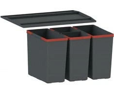 Šiukšliadėžė FRANKE, Easy Sort, 60-2 2x14,5l+2x7,5l