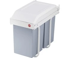 Hailo Spintelės šiukšliadėžė Multi-Box Duo, kreminė, 2x14l, L dydžio