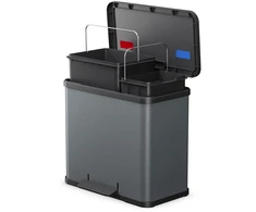 Šiukšliadėžė Hailo Öko* duo Plus L dark pilkas matte