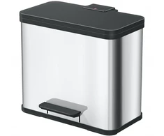 Šiukšliadėžė Hailo Öko* trio Plus L stainless steel