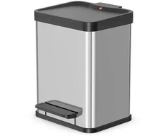Šiukšliadėžė Hailo Öko* uno Plus M stainless steel