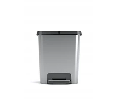 KETER ŠIUKŠLIADĖŽĖ COMPATTA STYLE STEEL 25L SIDABRINĖ