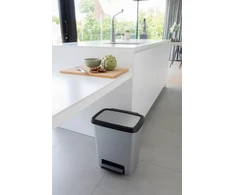 KETER ŠIUKŠLIADĖŽĖ COMPATTA STYLE STEEL 25L SIDABRINĖ