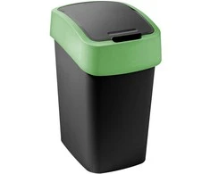 CURVER KOSZ NA ŚMIECI "FLIP BIN" 9L /JUODA/ Žalias