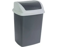 Šiukšliadėžė Maul kosz na śmieci 24 l Prostokątny Plastik Ciemny Pilka Baltas