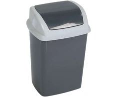 Šiukšliadėžė Maul kosz na śmieci 5 l Prostokątny kosz na śmieci su plastiku, polipropylen (PP) tamsiai pilka, balta