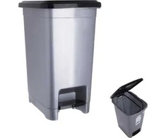 Orion plastikinė siaura šiukšliadėžė 15 l su pedalu