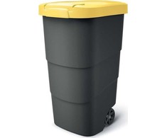 Šiukšliadėžė Prosperplast geltona 90L (NBWB90-120C)