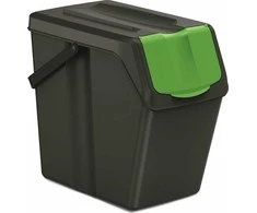 Prosperplast šiukšlių dėžė juoda (225)