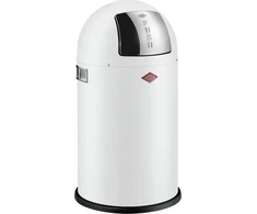 Šiukšliadėžė Wesco Pushboy Jr.22l balta matinė